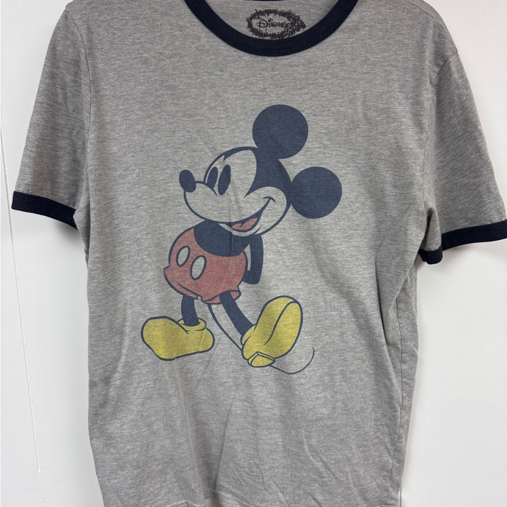 Disney Gray and Black Trim Tee